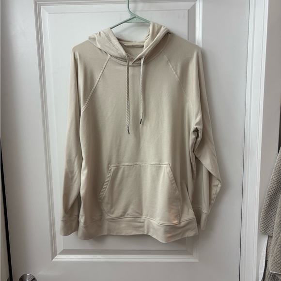 Vuori Tops - Vouri Cream Halo Oversized Hoodie